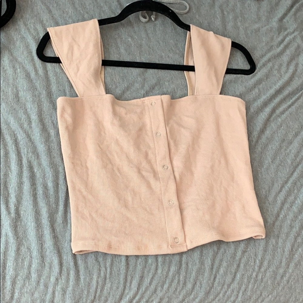 Never worn tan crop top